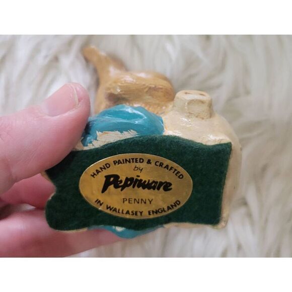 Vintage Rabbit Figurine Pepiware Bunny England Stoneware Easter "Penny" - Picture 5 of 7